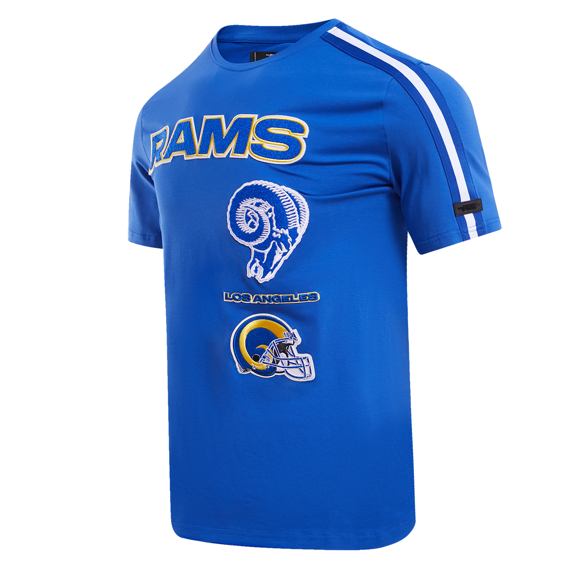 NFL LOS ANGELES RAMS RETRO CLASSIC MEN'S STRIPED TEE (ROYAL BLUE)