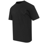 NFL LOS ANGELES RAMS NEUTRAL T-SHIRT EN JERSEY DE COTON À ÉPAULES TOMBANTES POUR HOMME (NOIR)
