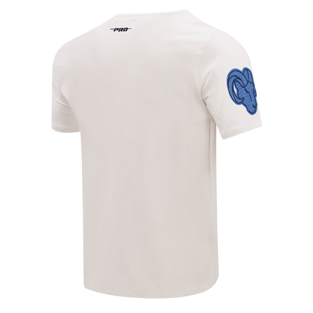 NFL LOS ANGELES RAMS VARSITY BLUES T-SHIRT EN JERSEY SIMPLE POUR HOMME (LIN)