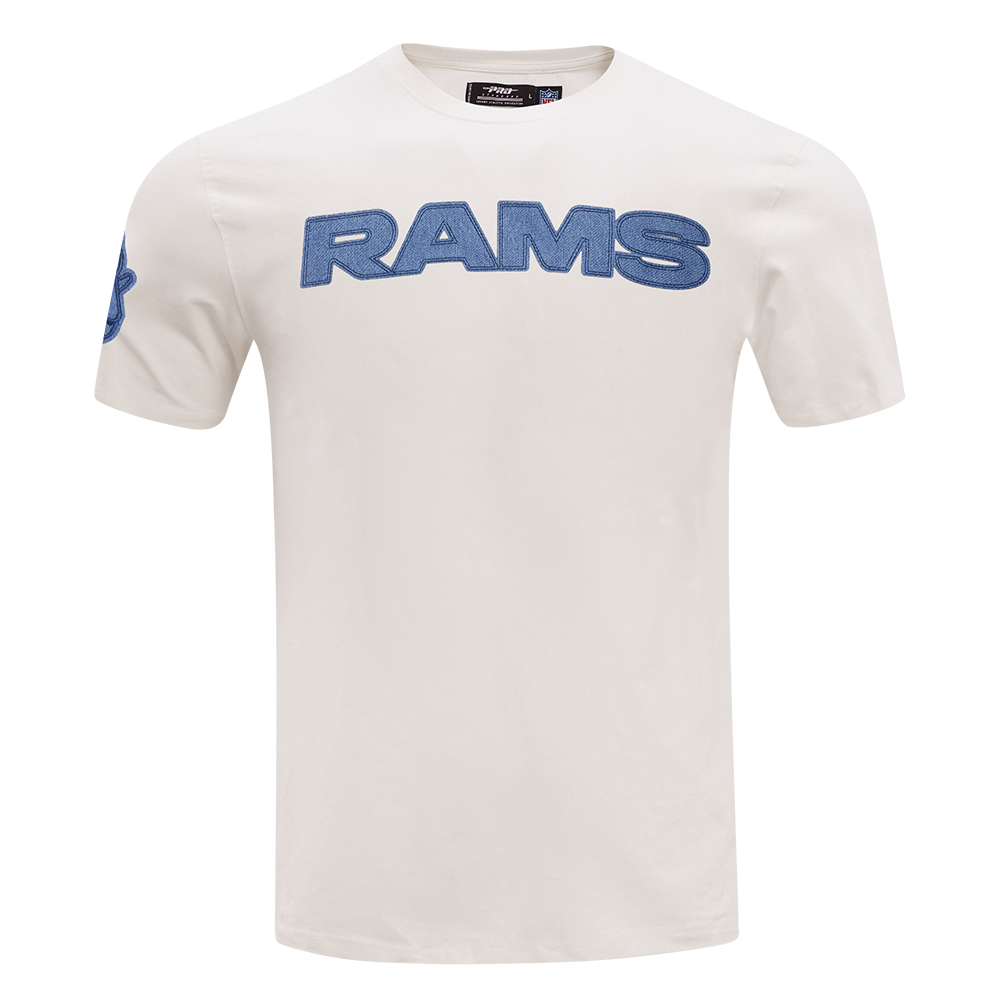 NFL LOS ANGELES RAMS VARSITY BLUES T-SHIRT EN JERSEY SIMPLE POUR HOMME (LIN)