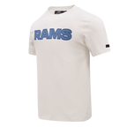 NFL LOS ANGELES RAMS VARSITY BLUES T-SHIRT EN JERSEY SIMPLE POUR HOMME (LIN)
