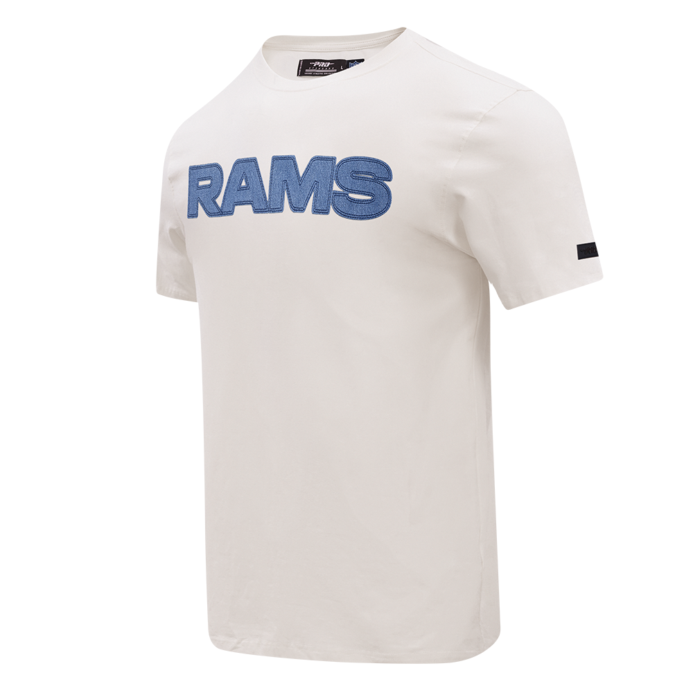 NFL LOS ANGELES RAMS VARSITY BLUES T-SHIRT EN JERSEY SIMPLE POUR HOMME (LIN)