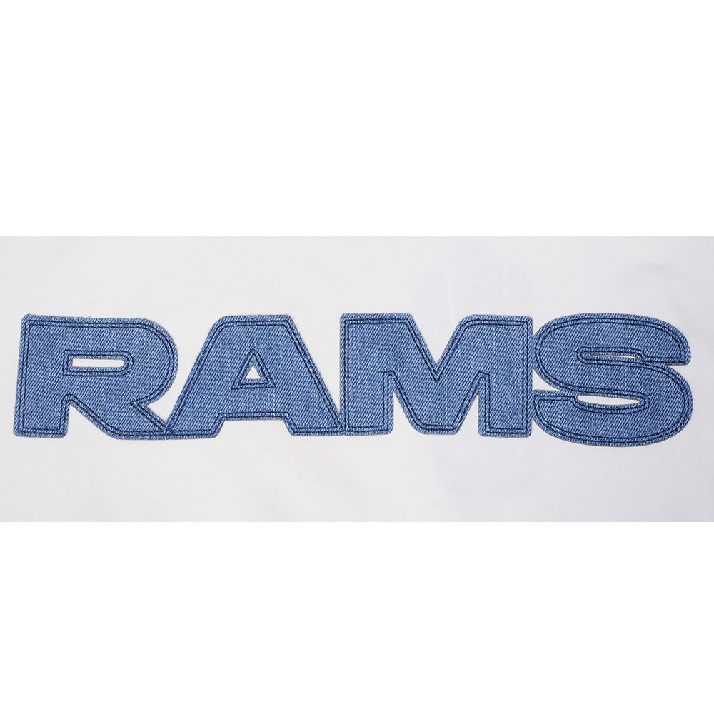 NFL LOS ANGELES RAMS VARSITY BLUES T-SHIRT EN JERSEY SIMPLE POUR HOMME (LIN)