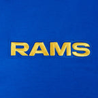 NFL LOS ANGELES RAMS WINGSPAN MEN'S DROP SHOULDER LS TEE (ROYAL BLUE)