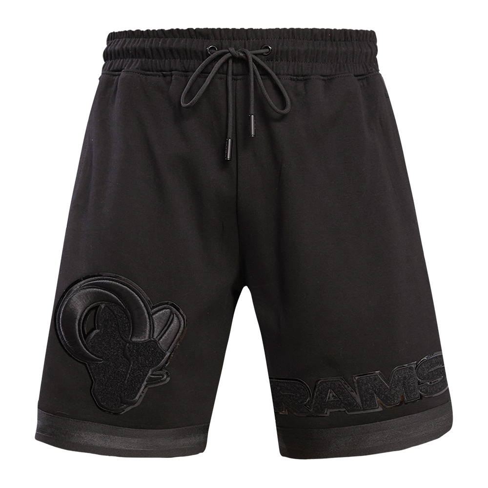 NFL LOS ANGELES RAMS TRIPLE BLACK MEN'S SHORT (TRIPLE BLACK)