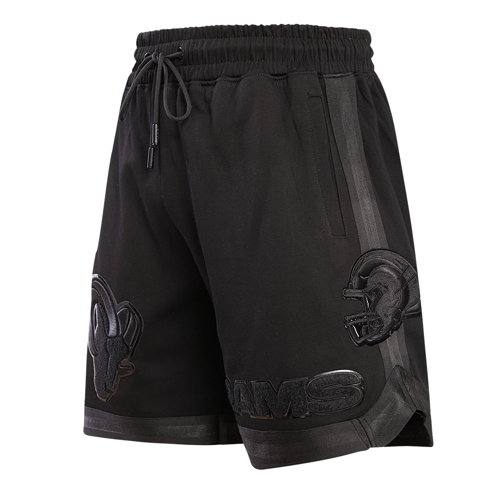 NFL LOS ANGELES RAMS TRIPLE BLACK MEN'S SHORT (TRIPLE BLACK)
