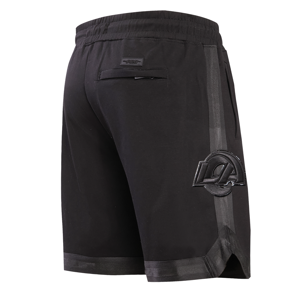 NFL LOS ANGELES RAMS TRIPLE BLACK MEN'S SHORT (TRIPLE BLACK)