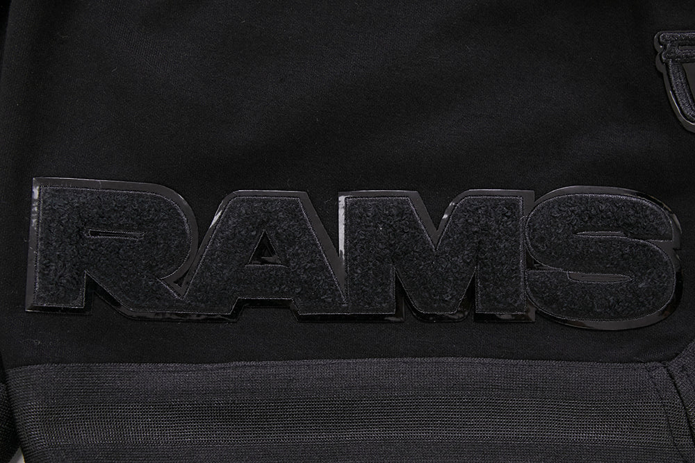 NFL LOS ANGELES RAMS TRIPLE BLACK MEN'S SHORT (TRIPLE BLACK)