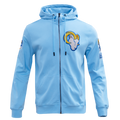 NFL LOS ANGELES RAMS CLASSIC CHENILLE DOUBLE KNIT FULL ZIP HOODIE (UNIVERSITY BLUE)