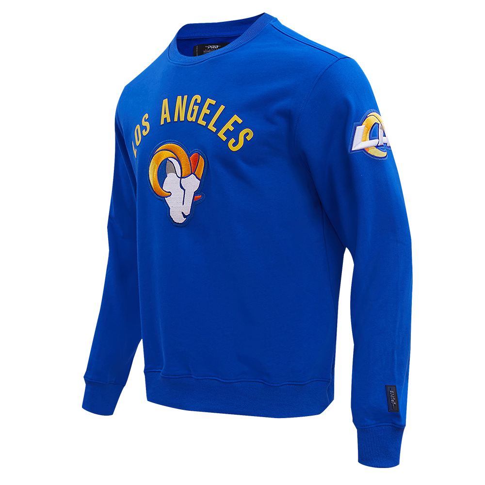 NFL LOS ANGELES RAMS CLASSIC BRISTLE MEN'S CREWNECK (ROYAL BLUE)