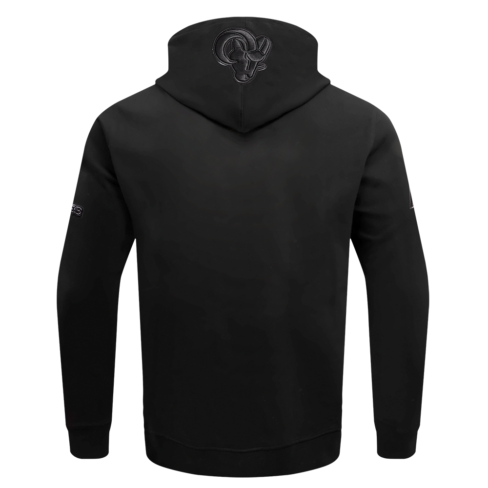 NFL LOS ANGELES RAMS TRIPLE BLACK CHANDAIL À CAPUCHON POUR HOMME (TRIPLE NOIR)