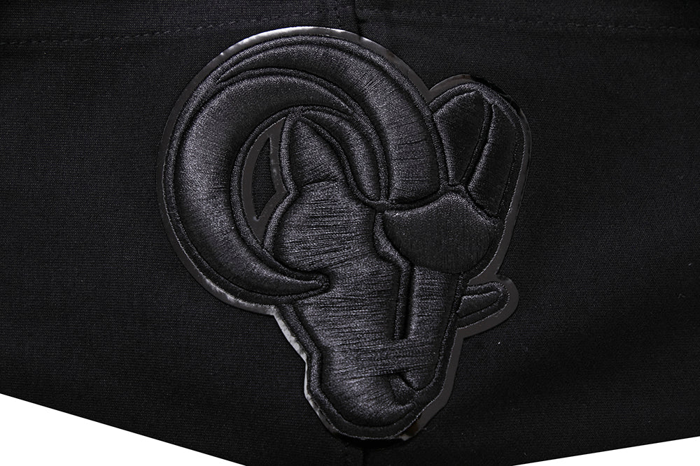 NFL LOS ANGELES RAMS TRIPLE BLACK CHANDAIL À CAPUCHON POUR HOMME (TRIPLE NOIR)