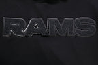 NFL LOS ANGELES RAMS TRIPLE BLACK CHANDAIL À CAPUCHON POUR HOMME (TRIPLE NOIR)