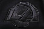 NFL LOS ANGELES RAMS TRIPLE BLACK CHANDAIL À CAPUCHON POUR HOMME (TRIPLE NOIR)