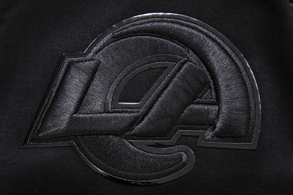 NFL LOS ANGELES RAMS TRIPLE BLACK CHANDAIL À CAPUCHON POUR HOMME (TRIPLE NOIR)