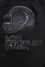 NFL LOS ANGELES RAMS TRIPLE BLACK CHANDAIL À CAPUCHON POUR HOMME (TRIPLE NOIR)