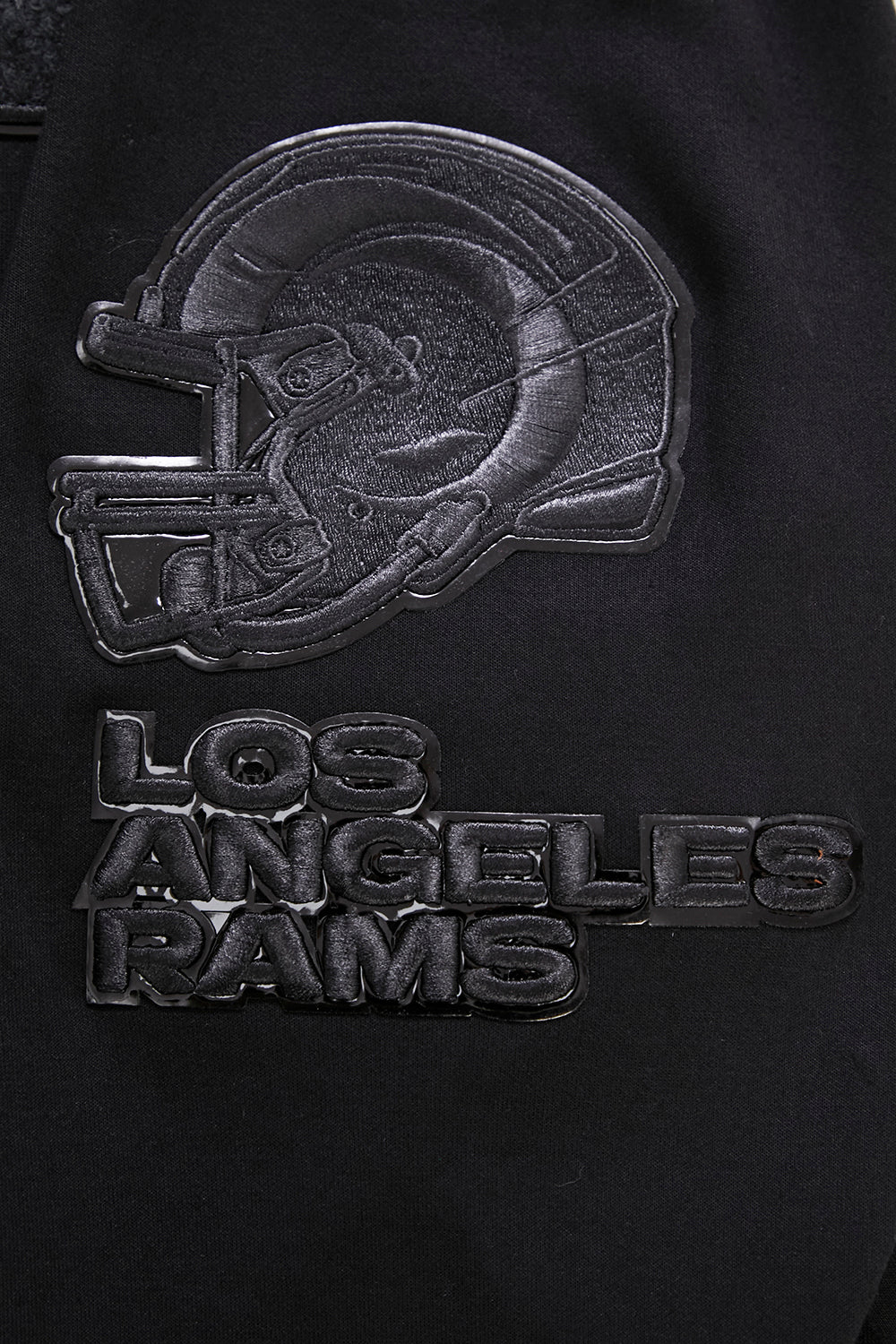 NFL LOS ANGELES RAMS TRIPLE BLACK CHANDAIL À CAPUCHON POUR HOMME (TRIPLE NOIR)