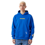 NFL LOS ANGELES RAMS WINGSPAN MEN'S DROP SHOULDER FLC PO HOODIE (ROYAL BLUE)