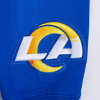 NFL LOS ANGELES RAMS WINGSPAN MEN'S DROP SHOULDER FLC CREWNECK (ROYAL BLUE)