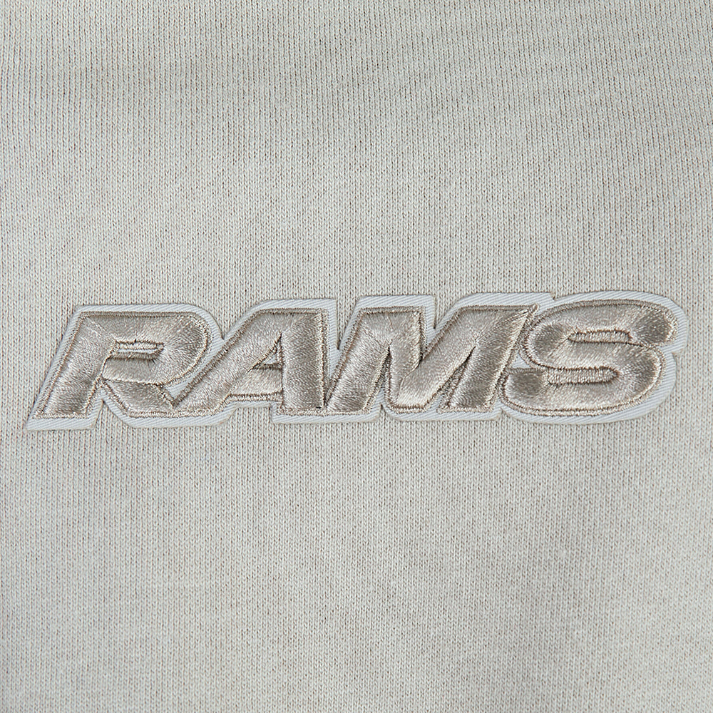 NFL LOS ANGELES RAMS NEUTRAL DROP SHOULDER CREWNECK (TAUPE)