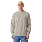 NFL LOS ANGELES RAMS NEUTRAL DROP SHOULDER CREWNECK (TAUPE)