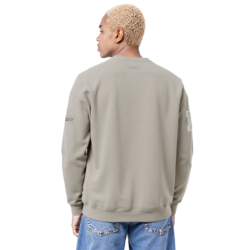 NFL LOS ANGELES RAMS NEUTRAL DROP SHOULDER CREWNECK (TAUPE)