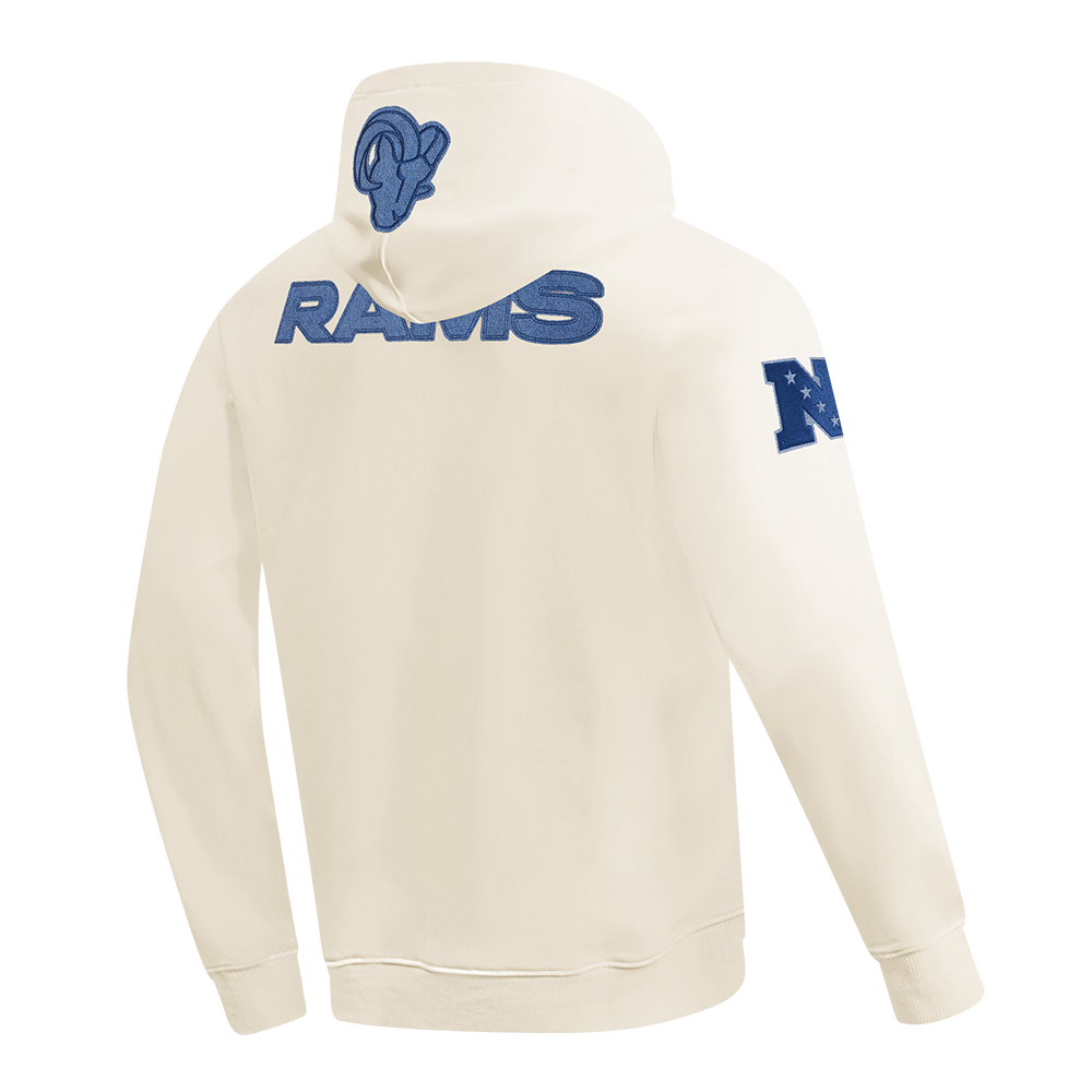 NFL LOS ANGELES RAMS VARSITY BLUES CHANDAIL À CAPUCHON EN MOLLETON POUR HOMME (LIN)