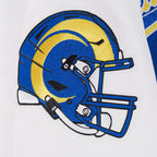 NFL LOS ANGELES RAMS SCRIPT TAIL MEN'S VARSITY JACKET (ROYAL BLUE/WHITE)