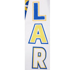 NFL LOS ANGELES RAMS SCRIPT TAIL MEN'S VARSITY JACKET (ROYAL BLUE/WHITE)