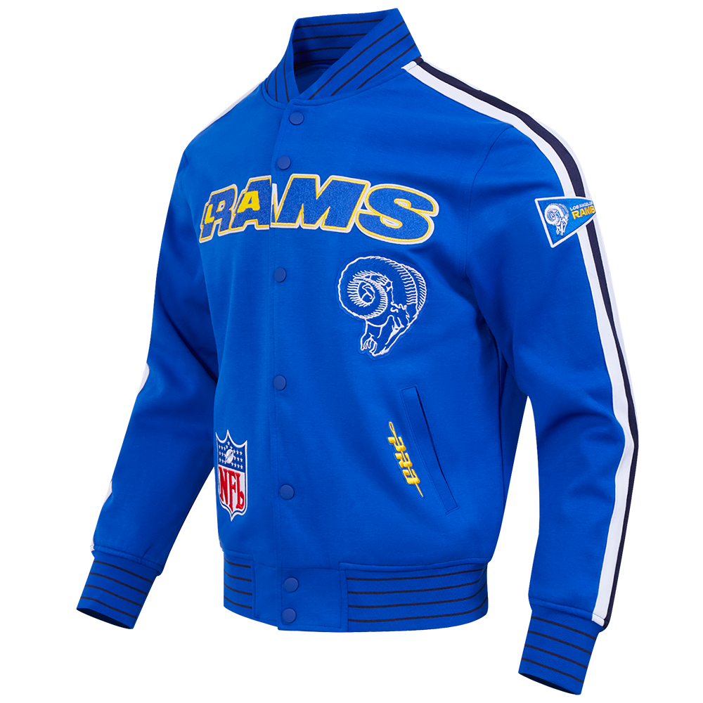 NFL LOS ANGELES RAMS PRO GAME DAY RETRO JACKET (ROYAL BLUE/WHTE/MIDNIGHT NAVY)