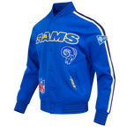 NFL LOS ANGELES RAMS PRO GAME DAY RETRO JACKET (ROYAL BLUE/WHTE/MIDNIGHT NAVY)