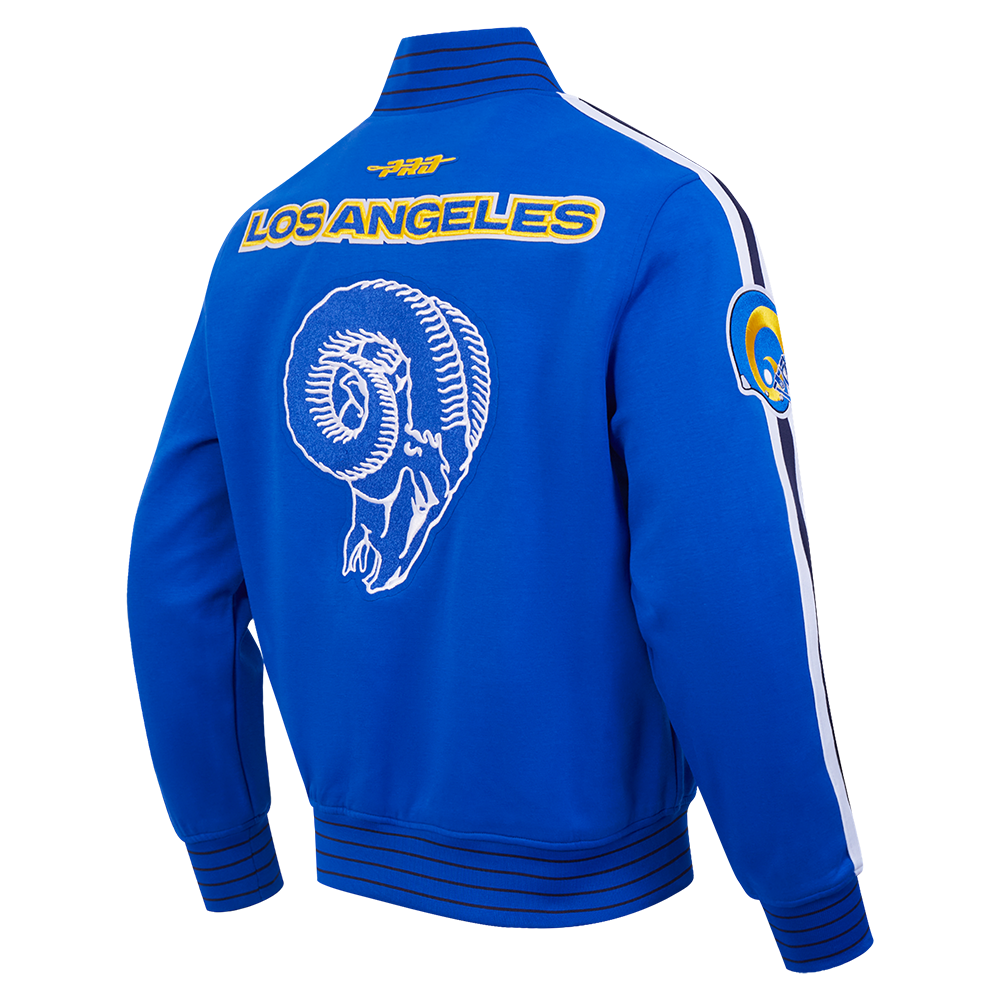 NFL LOS ANGELES RAMS PRO GAME DAY RETRO JACKET (ROYAL BLUE/WHTE/MIDNIGHT NAVY)