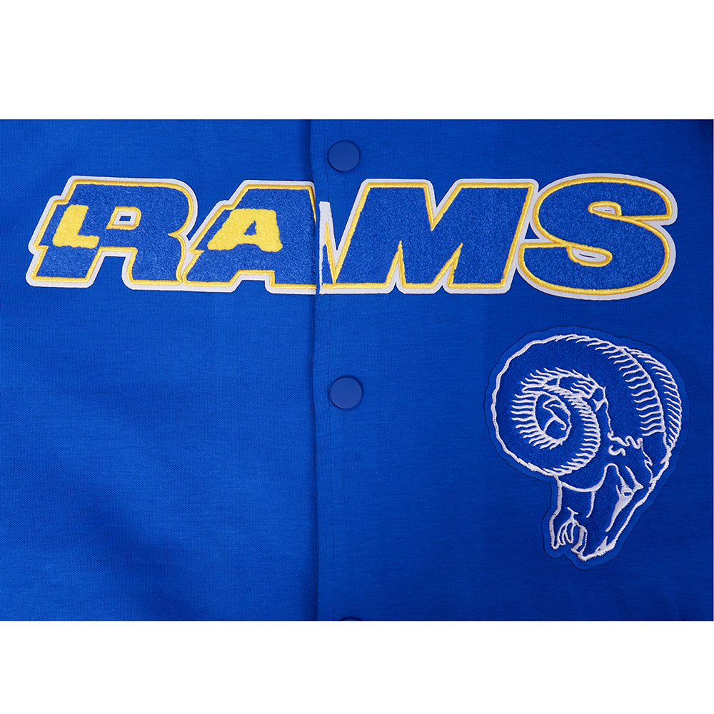 NFL LOS ANGELES RAMS PRO GAME DAY RETRO JACKET (ROYAL BLUE/WHTE/MIDNIGHT NAVY)