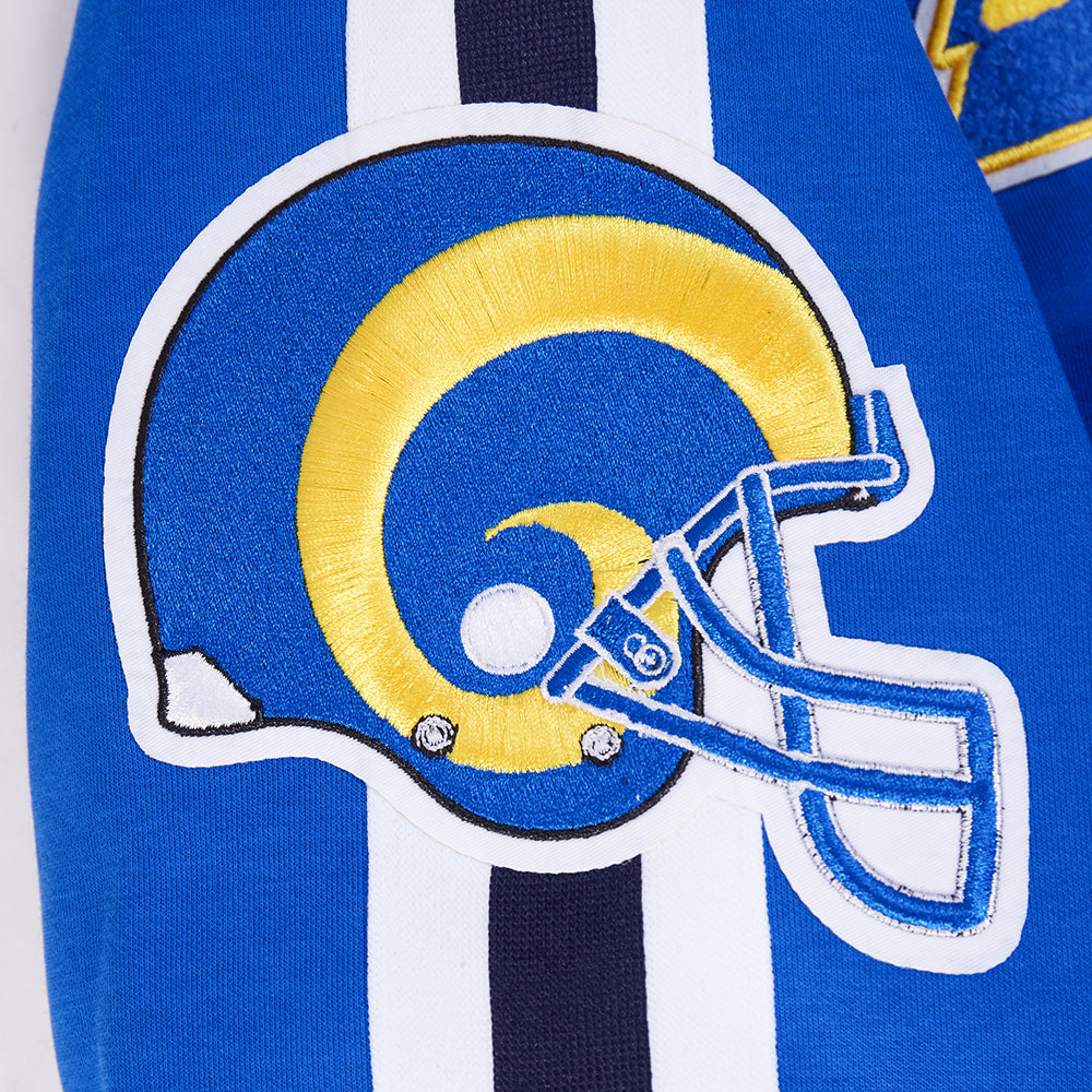 NFL LOS ANGELES RAMS PRO GAME DAY RETRO JACKET (ROYAL BLUE/WHTE/MIDNIGHT NAVY)