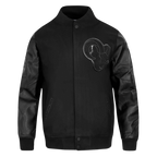 NFL LOS ANGELES RAMS TRIPLE BLACK MEN'S WOOL VARSITY JACKET (TRIPLE BLACK MEN'S)