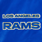 NFL LOS ANGELES RAMS RETRO CLASSIC MEN'S RIB SATIN JACKET (ROYAL BLUE)