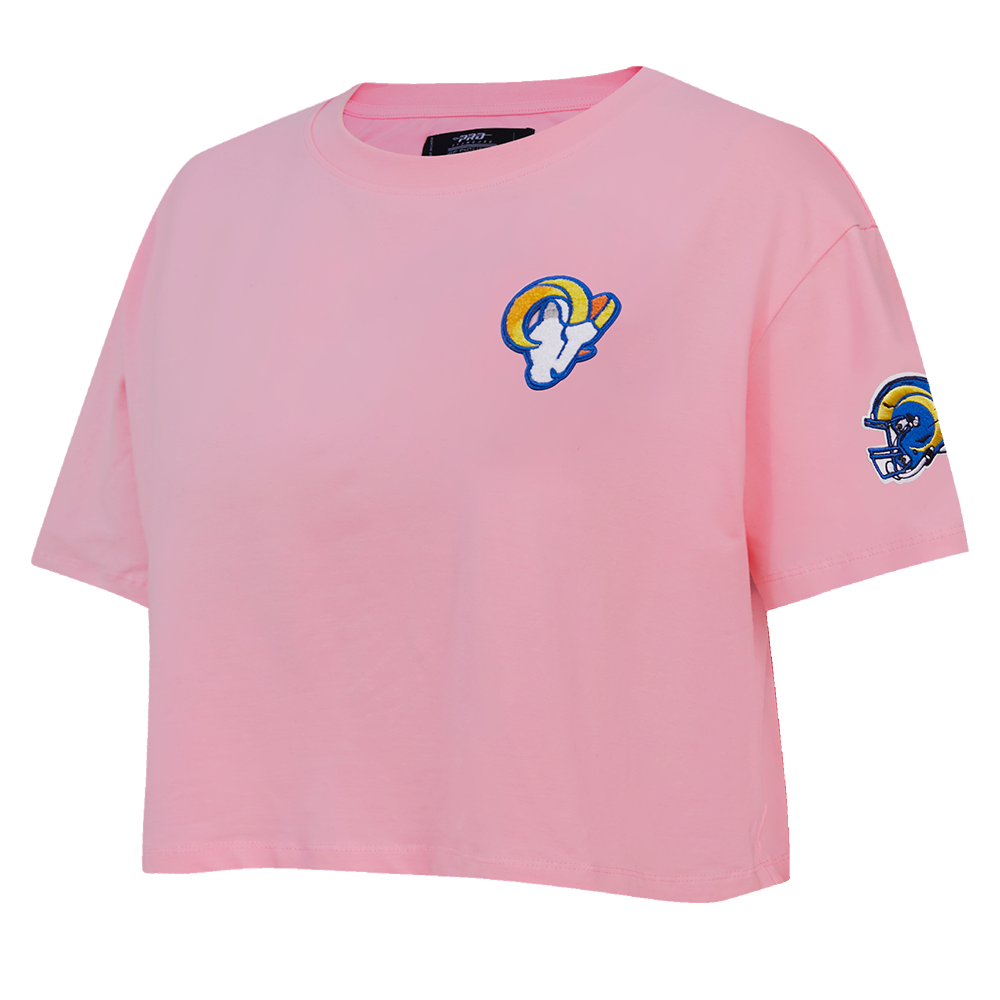 NFL LOS ANGELES RAMS CLASSIC WOMEN'S BOXY TEE (PINK)