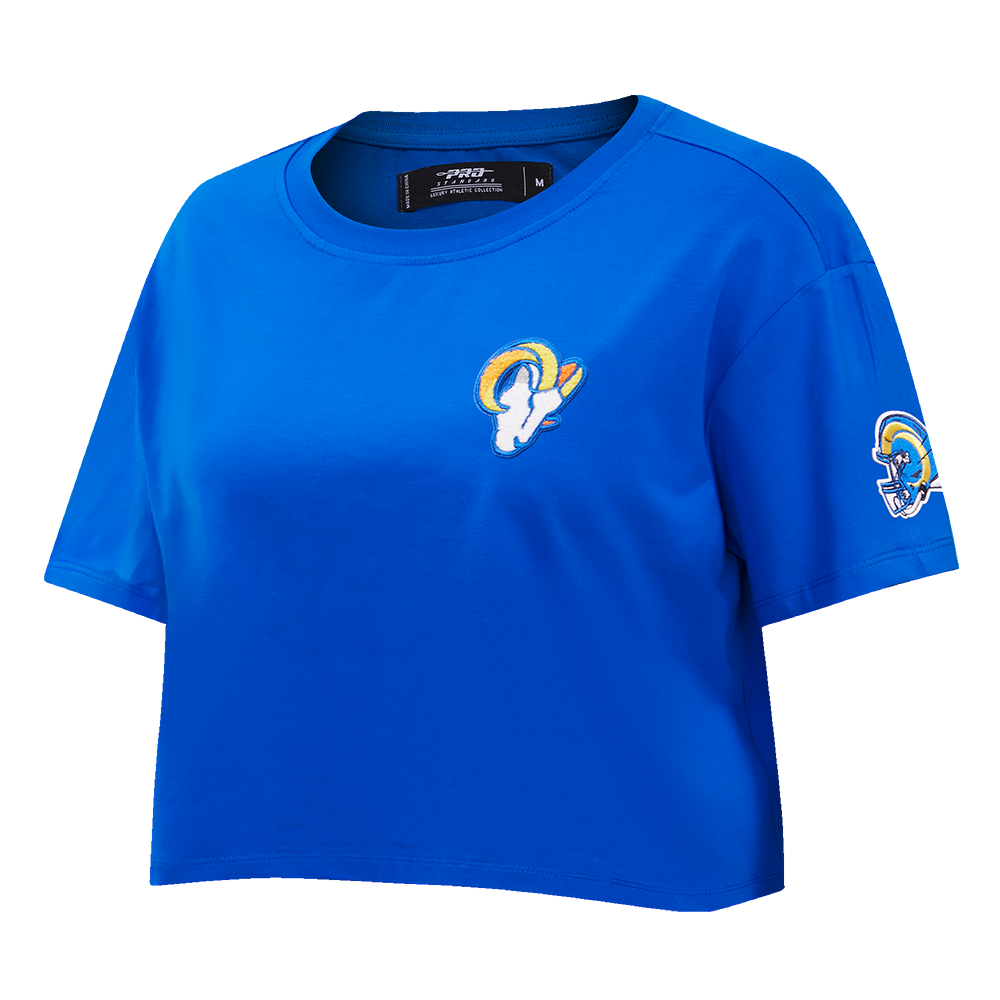 NFL LOS ANGELES RAMS CLASSIC WOMEN'S BOXY TEE (ROYAL BLUE)