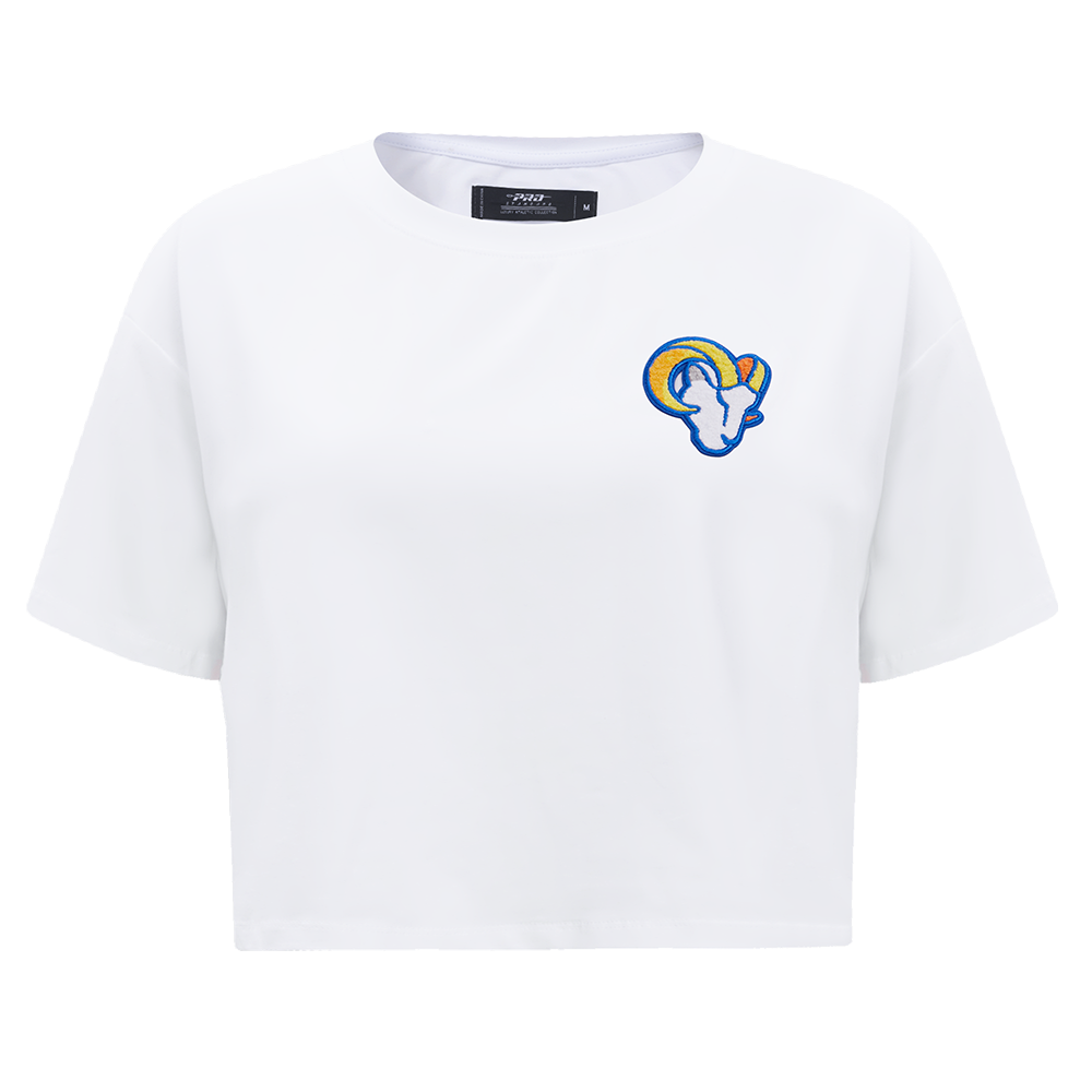 NFL LOS ANGELES RAMS CLASSIC WOMEN'S BOXY TEE (WHITE)