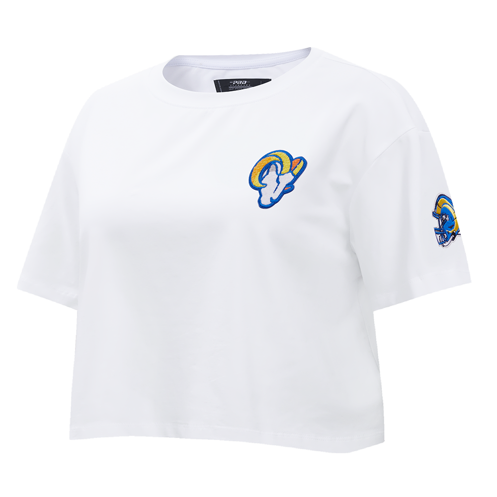 NFL LOS ANGELES RAMS CLASSIC WOMEN'S BOXY TEE (WHITE)