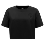 NFL LOS ANGELES RAMS TRIPLE BLACK WOMEN'S SINGLE JERSEY BOXY TEE (TRIPLE BLACK WOMEN'S)
