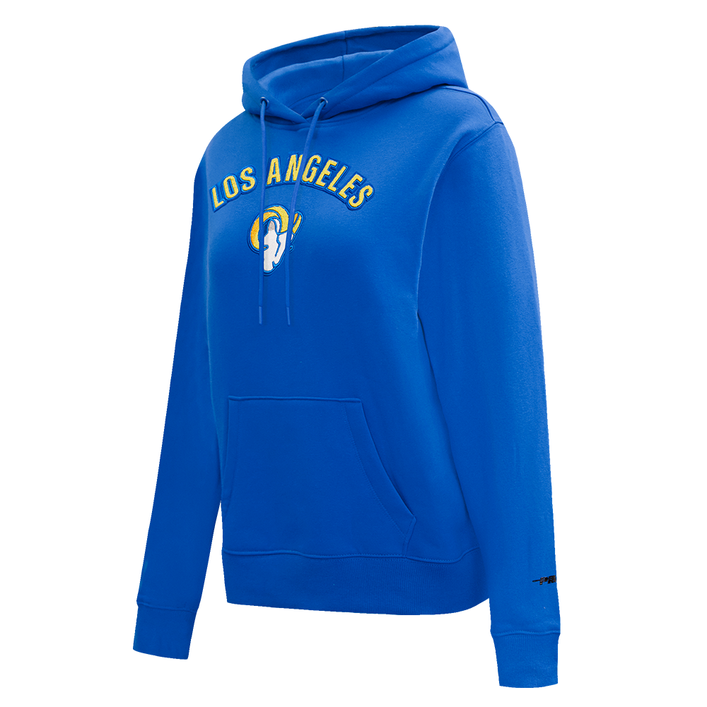 NFL LOS ANGELES RAMS CLASSIC WOMEN'S PULLOVER HOODIE (ROYAL BLUE)