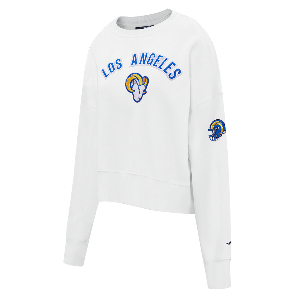 NFL LOS ANGELES RAMS CLASSIC FLEECE CREWNECK (WHITE)