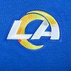NFL LOS ANGELES RAMS MASHUP WOMEN'S RIB CROPPED PO HOODIE (ROYAL BLUE)