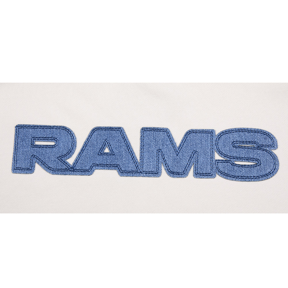 NFL LOS ANGELES RAMS VARSITY BLUES CHANDAIL À COL ROND EN MOLLETON POUR FEMME (LIN)