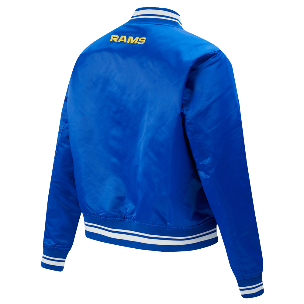 NFL LOS ANGELES RAMS SCRIPT TAIL BLOUSON EN SATIN POUR FEMME (BLEU ROYAL)
