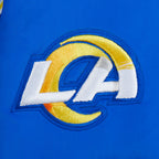 NFL LOS ANGELES RAMS SCRIPT TAIL BLOUSON EN SATIN POUR FEMME (BLEU ROYAL)
