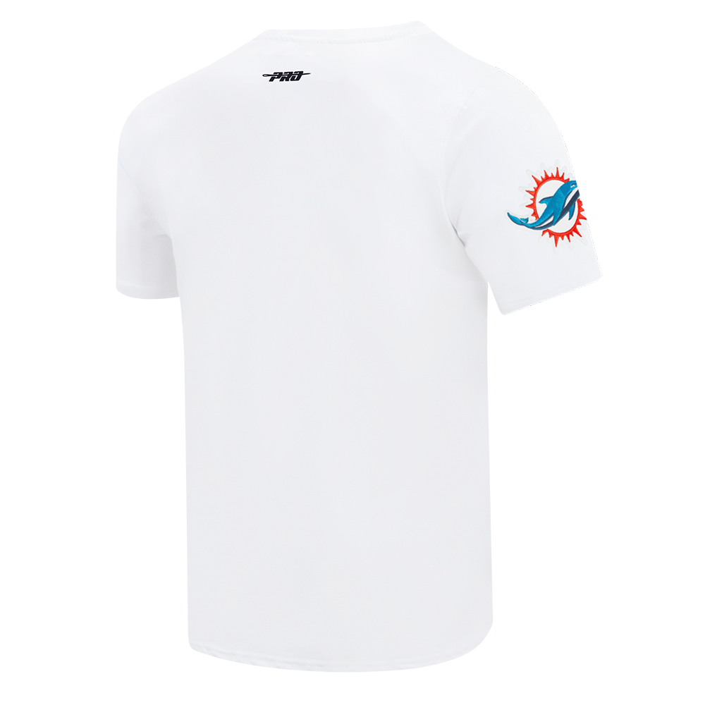 NFL MIAMI DOLPHINS SCRIPT TAIL MEN'S SJ TEE (WHITE)