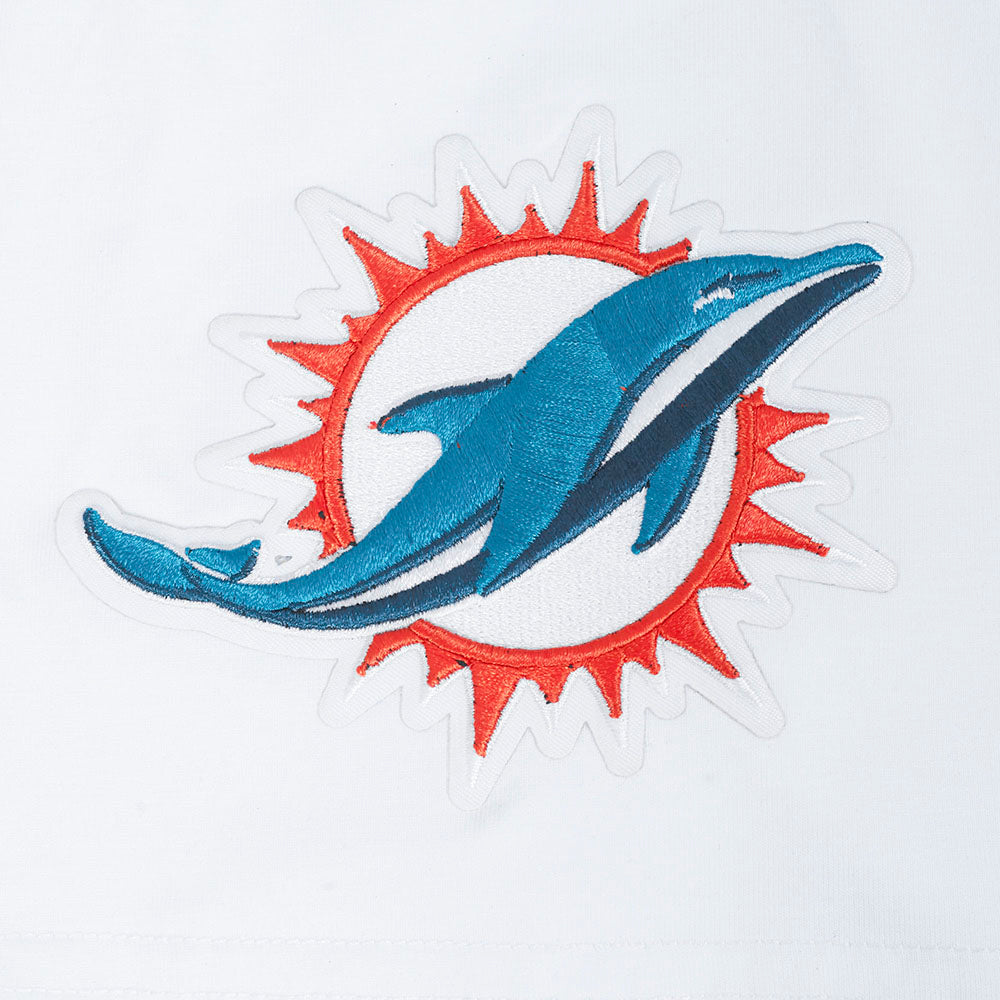 NFL MIAMI DOLPHINS SCRIPT TAIL MEN'S SJ TEE (WHITE)