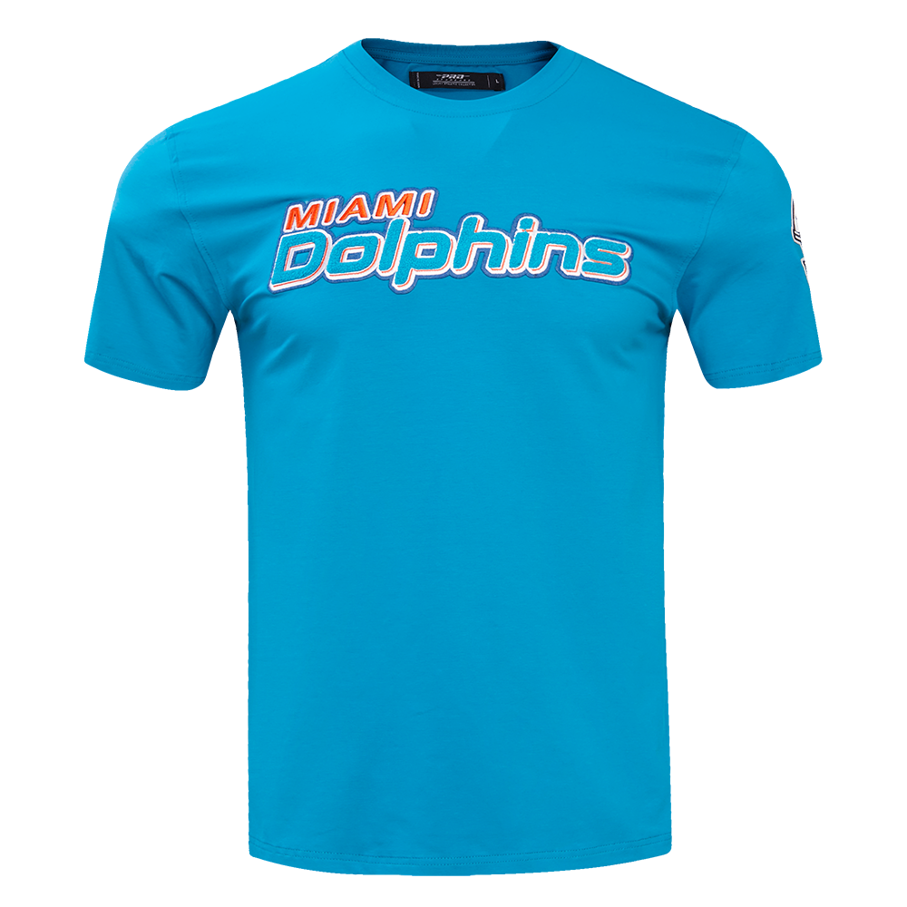 NFL MIAMI DOLPHINS CLASSIC CHENILLE T-SHIRT POUR HOMME (SARCELLE)